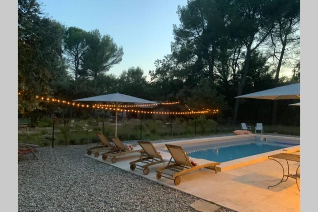Gite Dans Les Pins Avec Piscine Villa มาซอง ภายนอก รูปภาพ